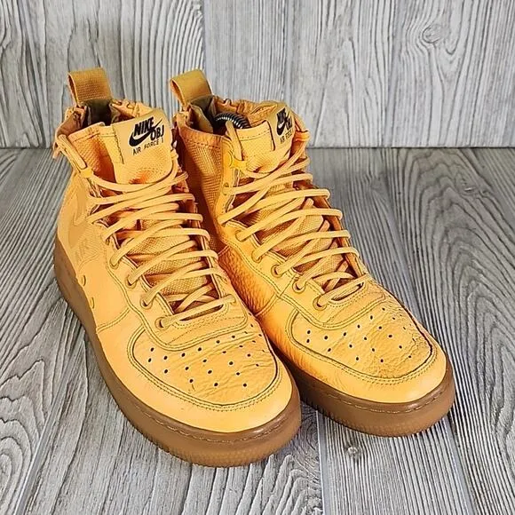 Nike Air Force One OBJ Mid Odell Beckham Jr Sneakers Laser Orange Kids 5.5Y