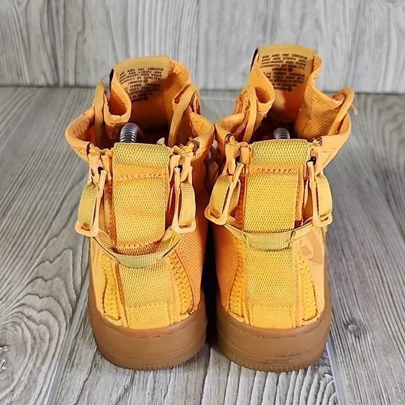 Nike Air Force One OBJ Mid Odell Beckham Jr Sneakers Laser Orange Kids 5.5Y