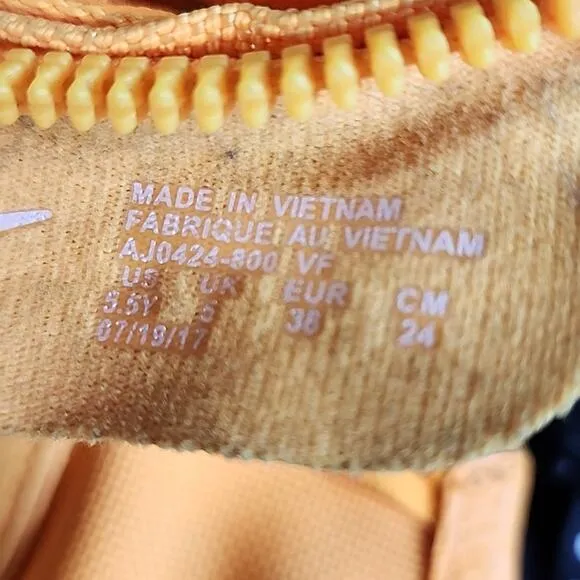 Nike Air Force One OBJ Mid Odell Beckham Jr Sneakers Laser Orange Kids 5.5Y