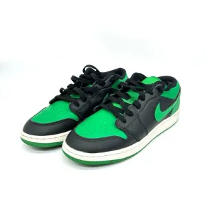 Nike Air Jordan 1 Low Lucky Green 553560-065 Boys Youth Sneakers Size 5.5