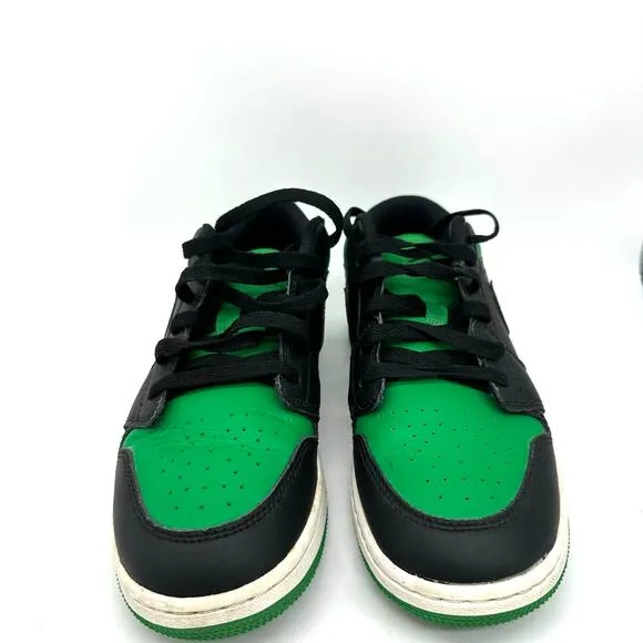 Nike Air Jordan 1 Low Lucky Green 553560-065 Boys Youth Sneakers Size 5.5