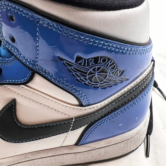 Nike Air Jordan 1 Mid SE Dd6834-402 Adult Unisex Blue Sneakers Sz 7.5 L010325