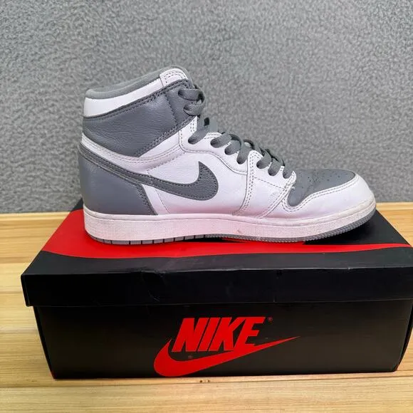 Nike Air Jordan 1 Retro High OG GS 2022 Gray White Men’s Size 6.5 Sneakers