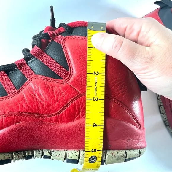 Nike Air Jordan 10 Retro Bulls Over Broadway Size 12 Sneakers 705178-601