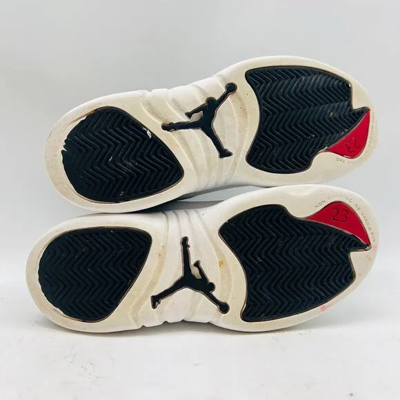 Nike Air Jordan 12 Retro Boys 1.5Y Black White Panda Playoffs Shoes Sneakers