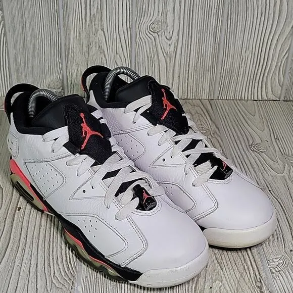 Nike Air Jordan VI Retro Low Infrared White Black Big Kids size 7Y