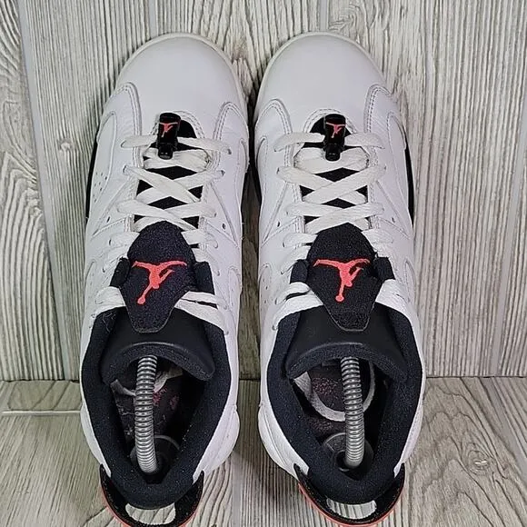 Nike Air Jordan VI Retro Low Infrared White Black Big Kids size 7Y