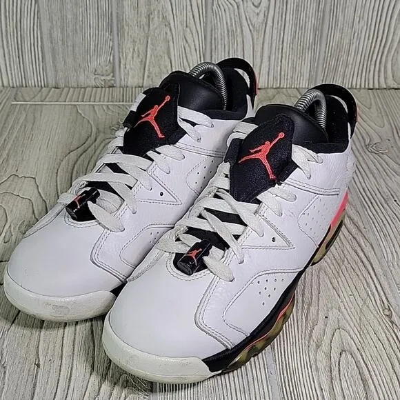 Nike Air Jordan VI Retro Low Infrared White Black Big Kids size 7Y
