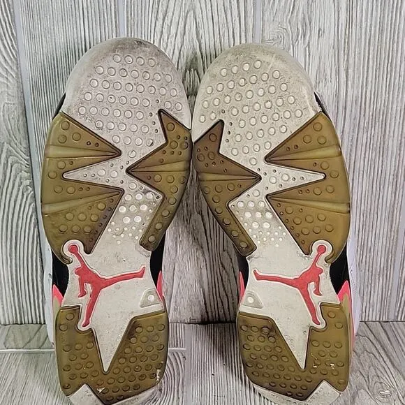 Nike Air Jordan VI Retro Low Infrared White Black Big Kids size 7Y