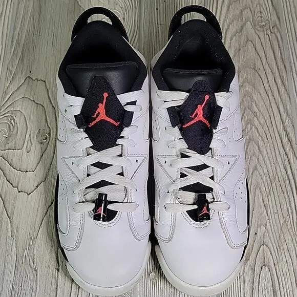Nike Air Jordan VI Retro Low Infrared White Black Big Kids size 7Y