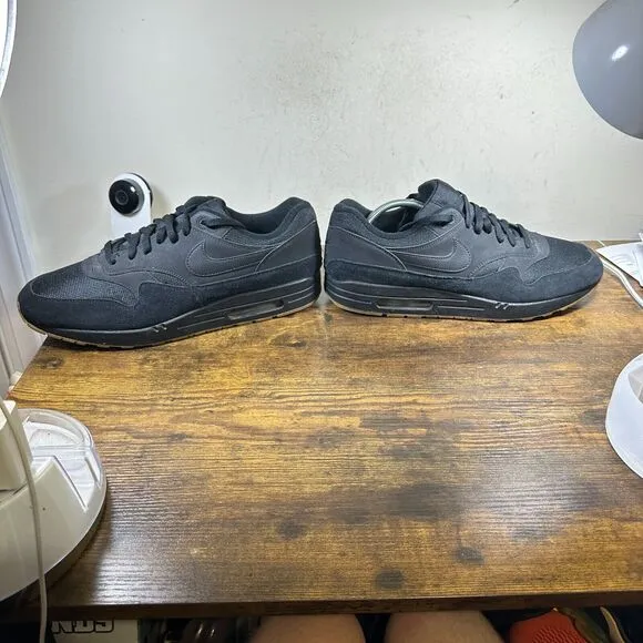 Nike Air Max 1 Black Gum AH8145 007 Black Brown Shoe Sneakers Rare Men's Size 15