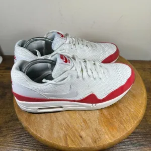 Nike Air Max 1 EM White Red Shoe Sneakers Men's Size‎ 11.5 554718-161