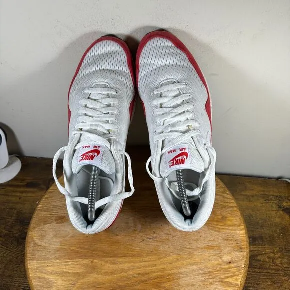 Nike Air Max 1 EM White Red Shoe Sneakers Men's Size‎ 11.5 554718-161