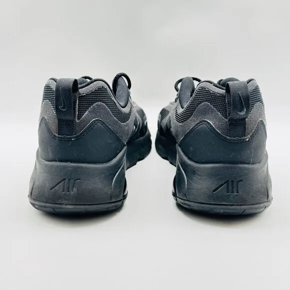 Nike Air Max 200 Mens 11 Triple Black Sneakers Athletic Running Trainers Shoes