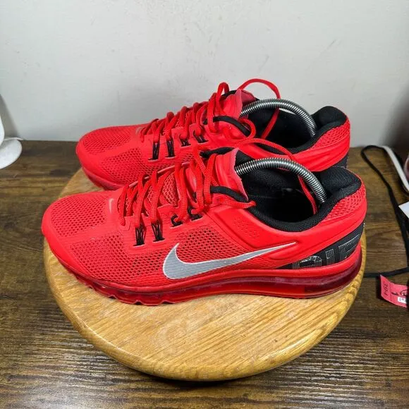 Nike Air Max 2013 Pimento Red Shoe Sneakers Men's Size‎ 12 554885-600