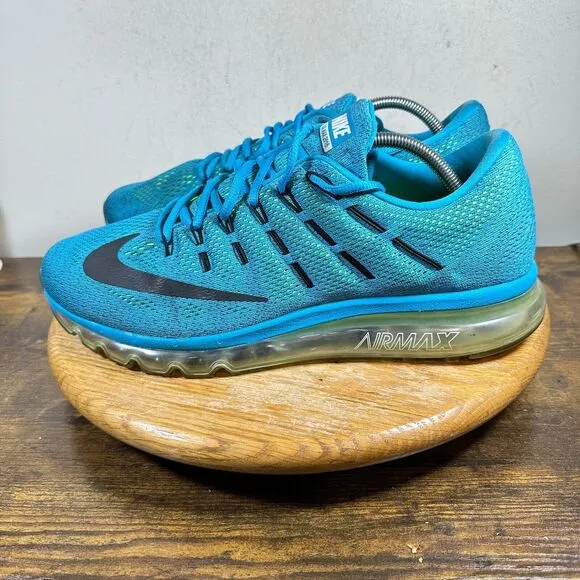 Nike Air Max 2016‎ Blue Lagoon Black 806771-400 Shoes Sneakers Mens Size 13
