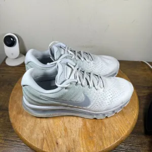 Nike Air Max 2017 White Platinum Grey Shoes Sneakers Men's‎ Size 8 849559-009