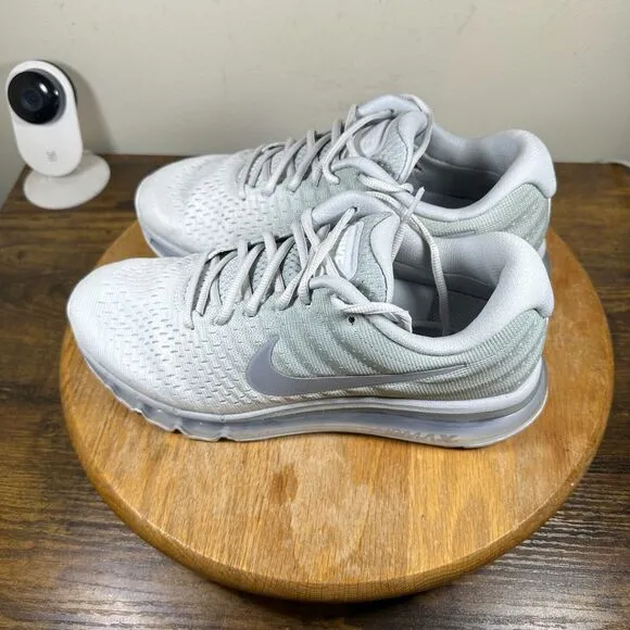 Nike Air Max 2017 White Platinum Grey Shoes Sneakers Men's‎ Size 8 849559-009