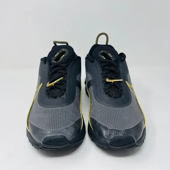 Nike Air Max 2090 Black Metallic Gold Athletic Sneakers DC2191-001 Womens 7.5