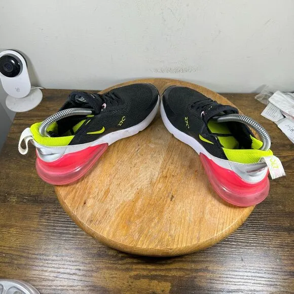Nike Air Max 270 Black Cyber Pink Women's Size 6 Shoes Sneakers CI5770-001