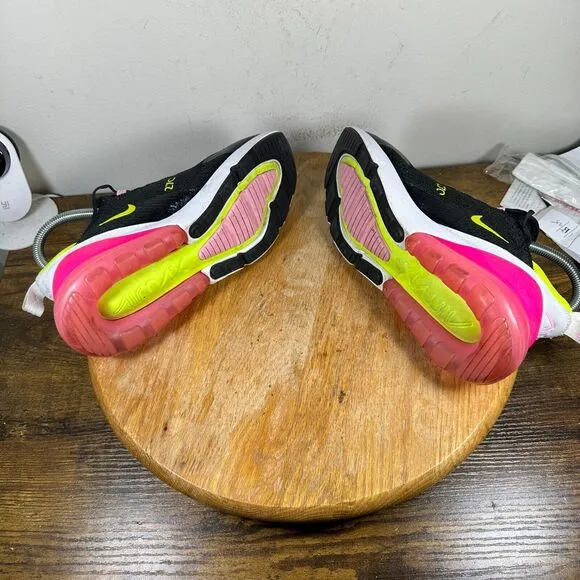 Nike Air Max 270 Black Cyber Pink Women's Size 6 Shoes Sneakers CI5770-001