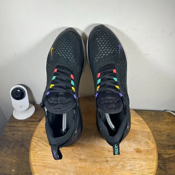 Nike Air Max 270 Black Multicolor Shoe Sneakers Men's Size 12‎ AH8050-023