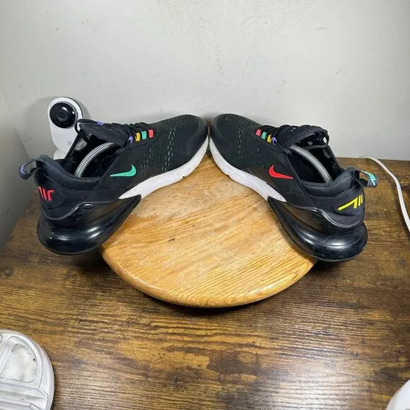 Nike Air Max 270 Black Multicolor Shoe Sneakers Men's Size 12‎ AH8050-023
