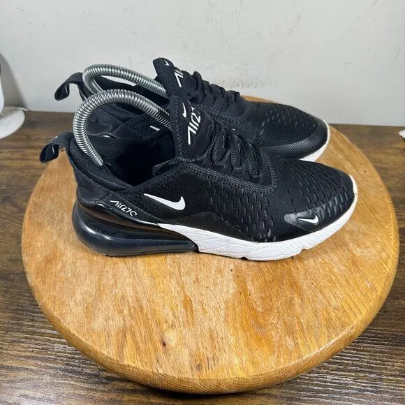 Nike Air Max 270 Black White Women's Size 6 Shoes Sneakers AH6789-001