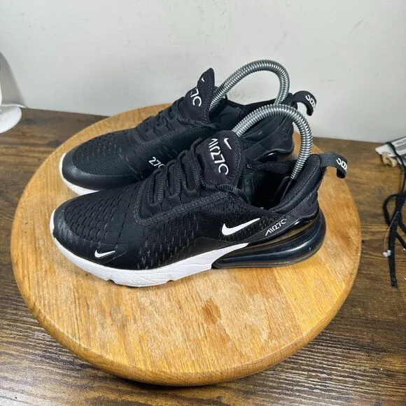 Nike Air Max 270 Black White Women's Size 6 Shoes Sneakers AH6789-001