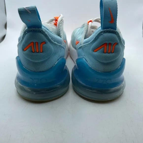 Nike Air Max 270 Blue and Orange Sneakers kids 12C