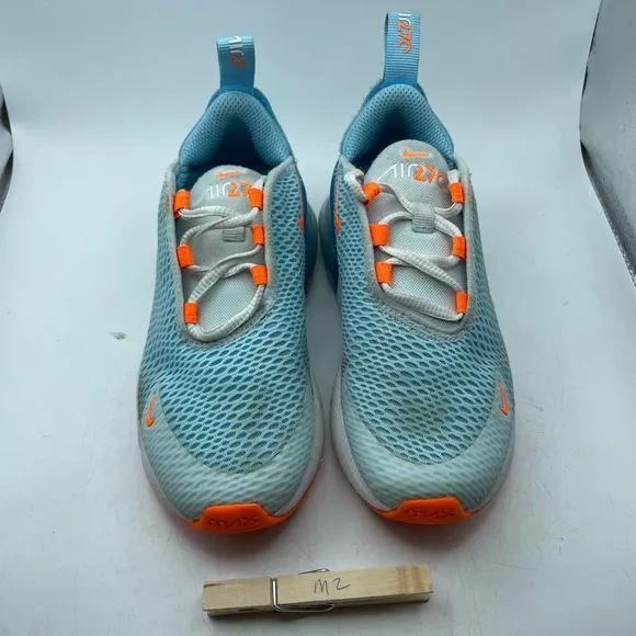 Nike Air Max 270 Blue and Orange Sneakers kids 12C