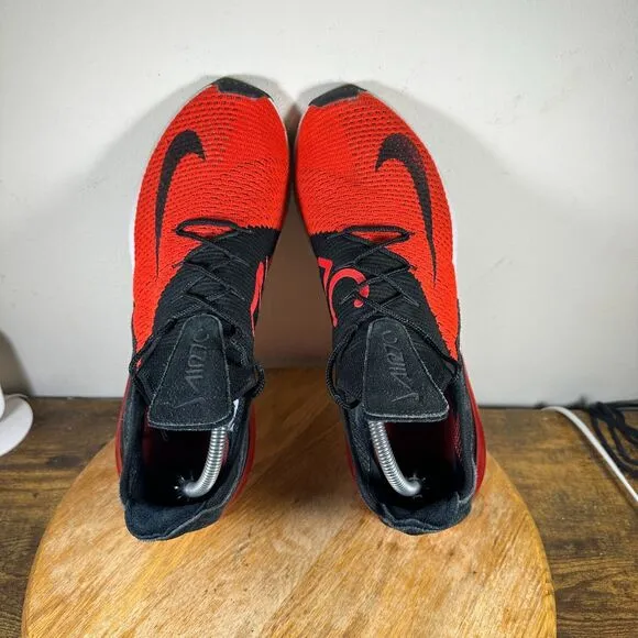 Nike Air Max 270 Flyknit Bred‎ Red Mens Size 11.5 Shoes Sneakers AO1023-601