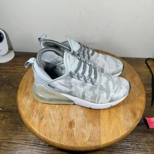 Nike‎ Air Max 270 Grey Camo Women's Size 6.5 Shoes Sneakers AR0499-004