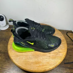 Nike Air Max 270 GS‎ Black Volt Shoe Sneakers Women's Size 8.5 943345-011