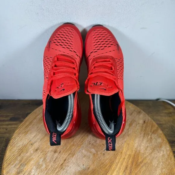 Nike Air Max 270‎ Habanero Red Black Women's Size 6.5 Shoe Sneakers 943345-600