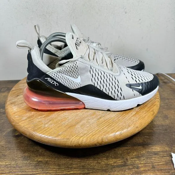 Nike Air Max 270‎ Light Bone Hot Punch AH8050-003 Shoe Sneakers Men's Size 8.5