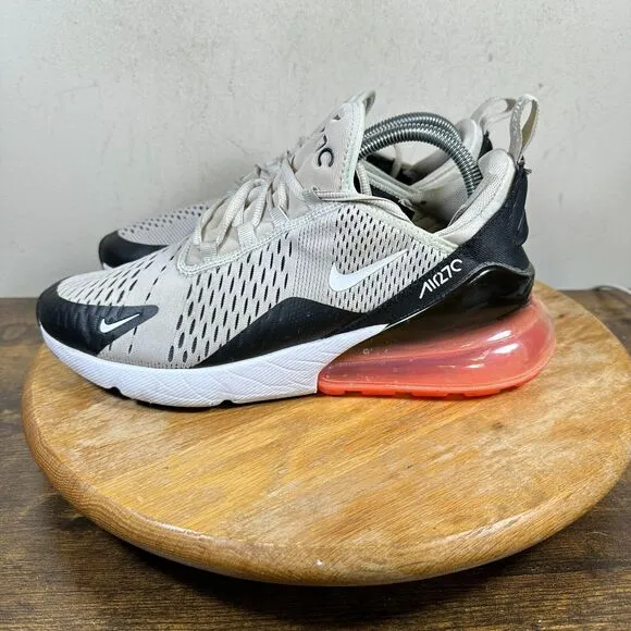 Nike Air Max 270‎ Light Bone Hot Punch AH8050-003 Shoe Sneakers Men's Size 8.5