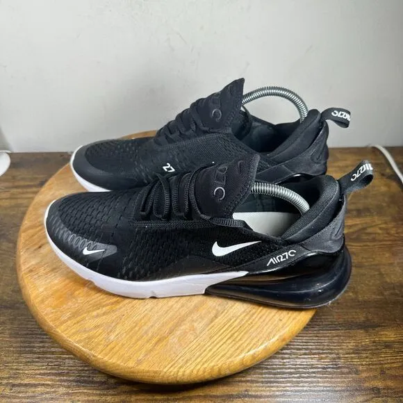 Nike Air Max 270 Men's Size 11.5 Black White‎ Shoe Sneakers AH8050-002