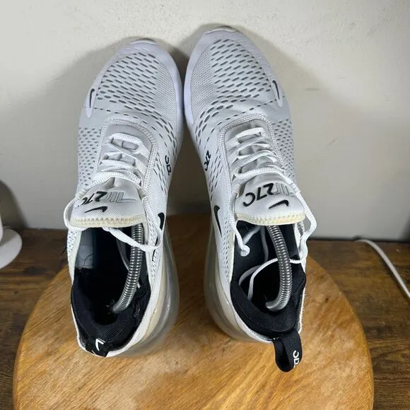 Nike Air Max 270 Men's Size 11.5 White Black Shoes‎ Sneakers AH8050-100