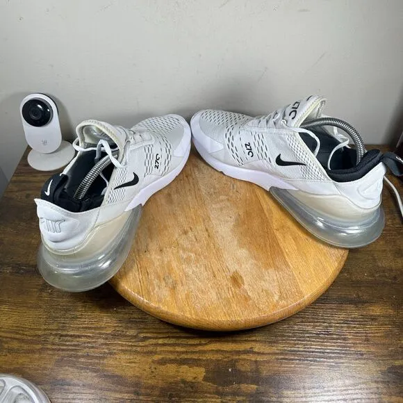 Nike Air Max 270 Men's Size 11.5 White Black Shoes‎ Sneakers AH8050-100