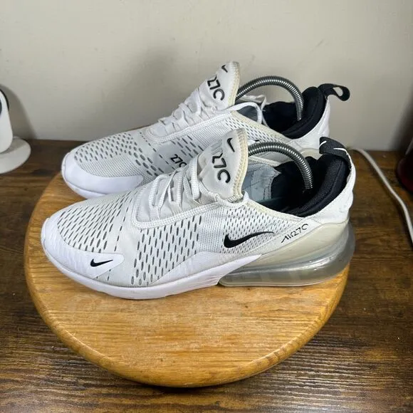 Nike Air Max 270 Men's Size 11.5 White Black Shoes‎ Sneakers AH8050-100