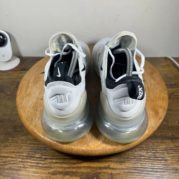 Nike Air Max 270 Men's Size 11.5 White Black Shoes‎ Sneakers AH8050-100