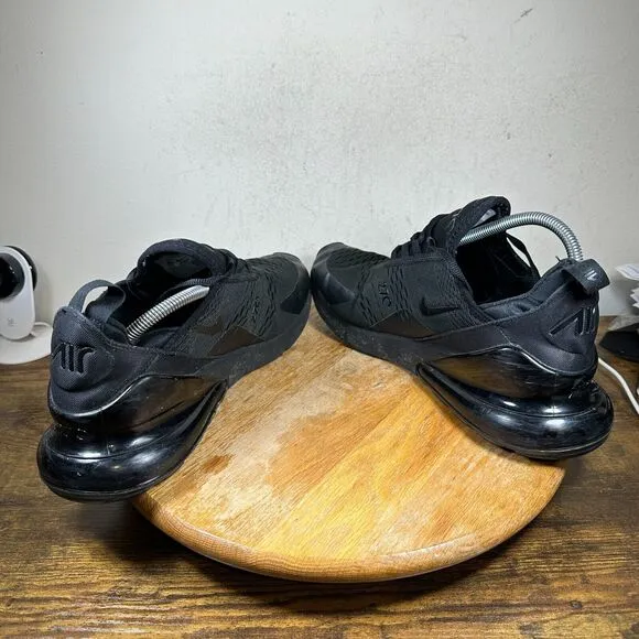 Nike Air Max 270 Men's Size 12‎ Triple Black Shoes Sneakers AH8050-005