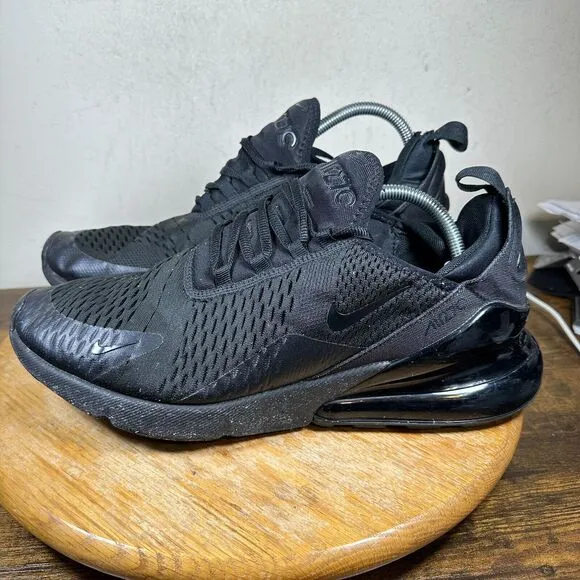 Nike Air Max 270 Men's Size 12‎ Triple Black Shoes Sneakers AH8050-005