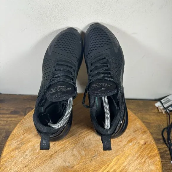 Nike Air Max 270 Mens Size 7 Triple Black Shoes Sneakers AH8050-005