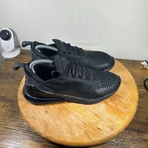 Nike Air Max 270 Mens Size 7 Triple Black Shoes Sneakers AH8050-005