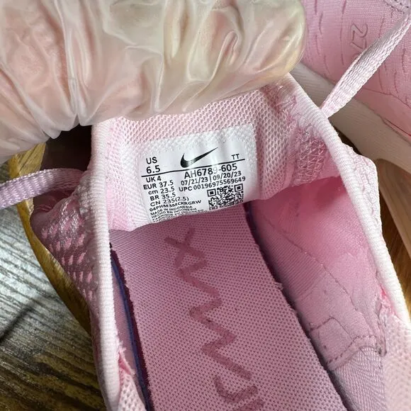 Nike Air Max 270 Pink Foam Women's Size 6.5 Shoe Sneakers AH6789-605