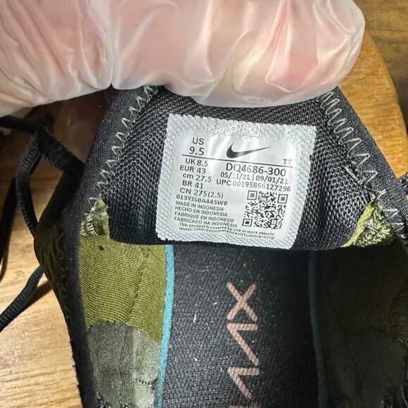 Nike Air Max 270 Rough Green Hot Curry Men's Size 9.5 Shoes Sneakers DQ4686-300