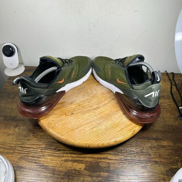 Nike Air Max 270 Rough Green Hot Curry Men's Size 9.5 Shoes Sneakers DQ4686-300
