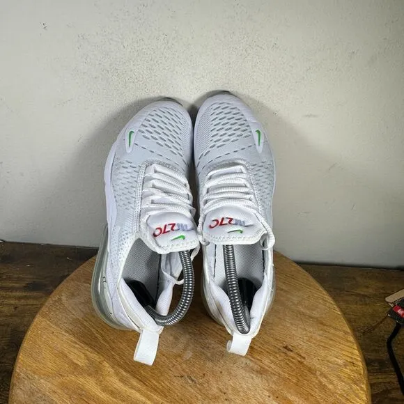 Nike Air Max 270 Swoosh Pack White Shoe Sneakers Women's Size 6 DM9474-100